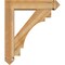 Ekena Millwork Merced Arts and Crafts Rough Sawn Bracket w/ Offset Brace, Western Red Cedar, 6"W x 24"D x 28"H BKT0604X24X28MRC03RWR - alternate 4